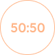 50:50